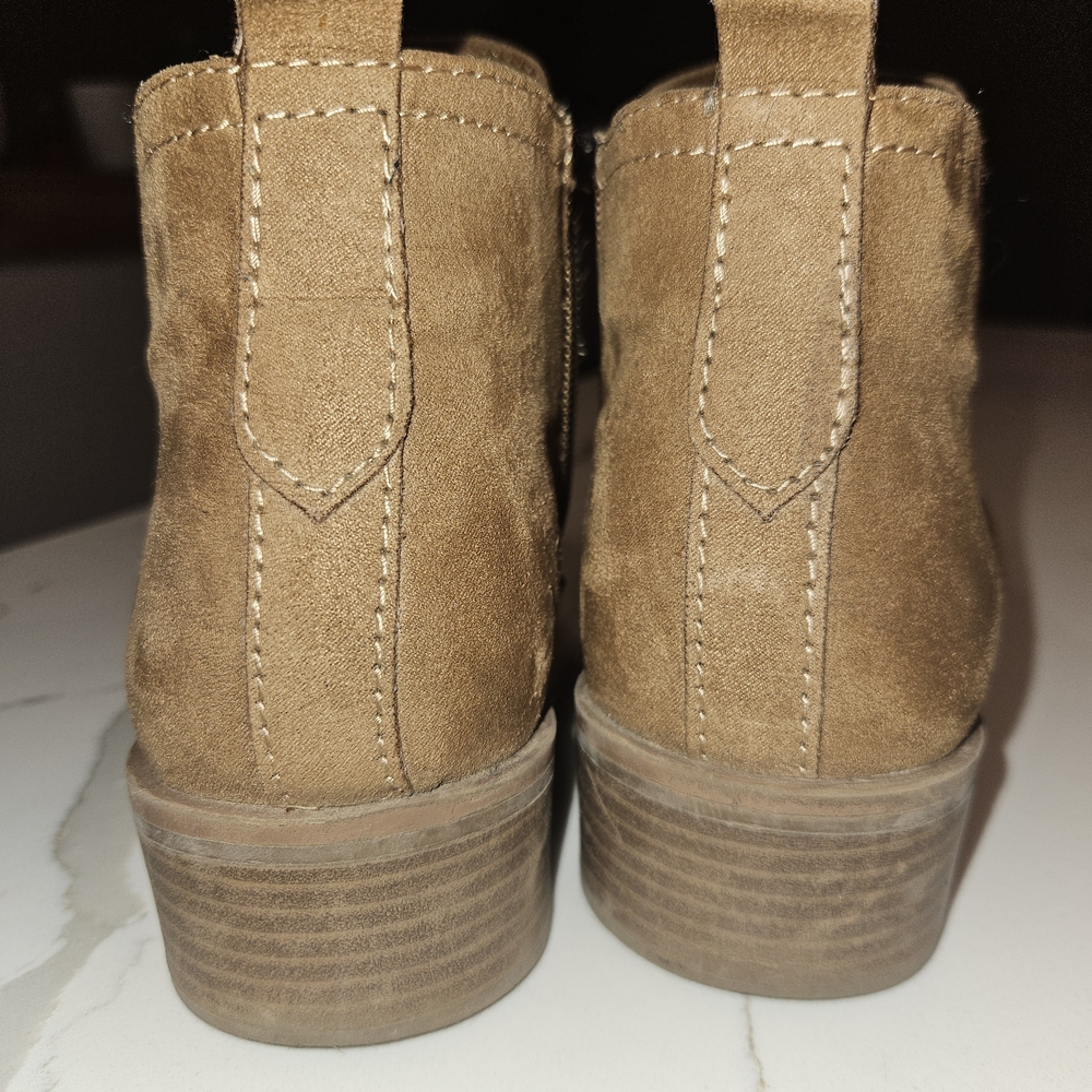 Time and Tru Light Brown Ankle Booties - Picture 4 of 9